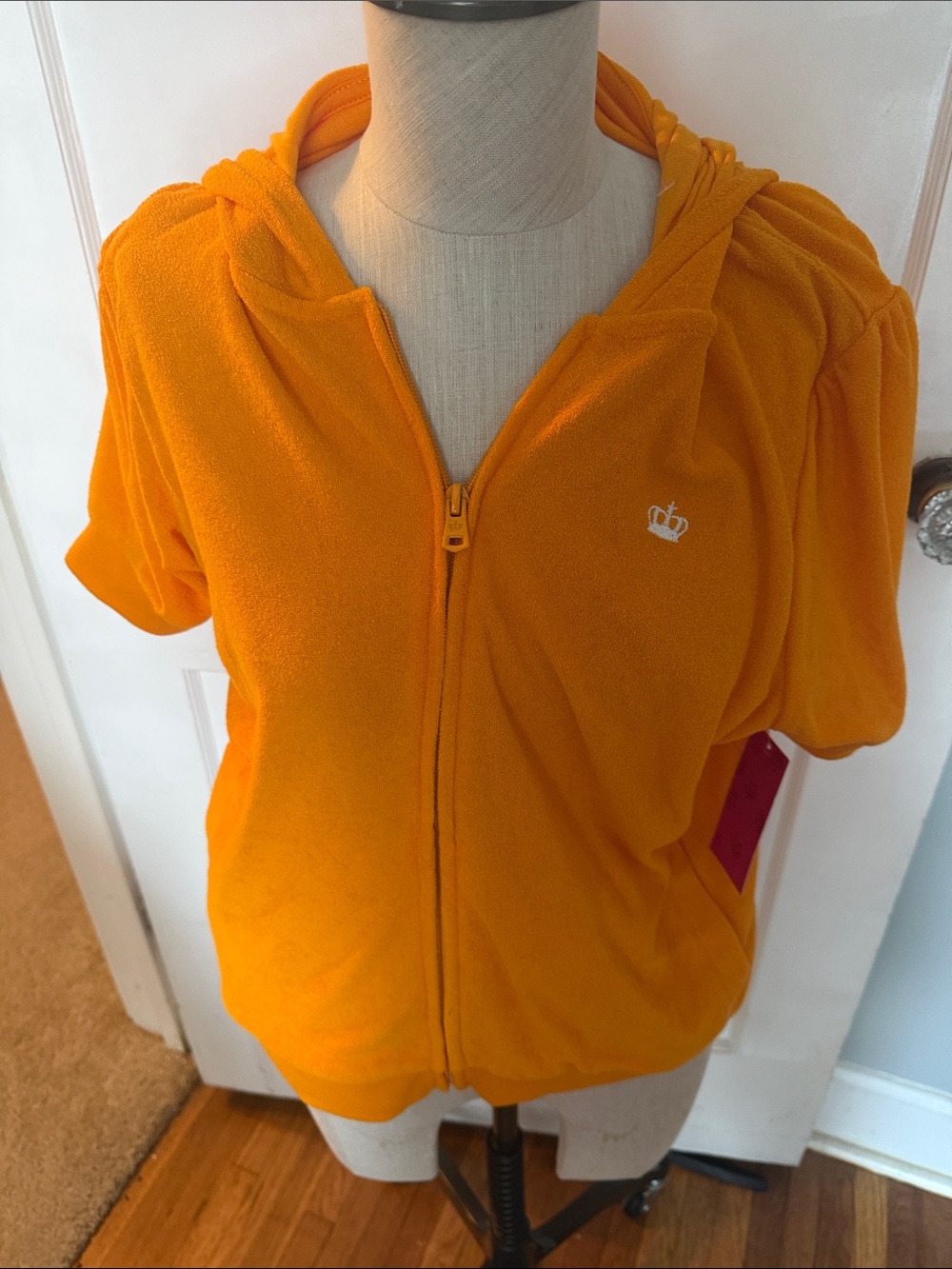 Juicy Couture Bright Marigold Zip Hoodie